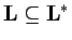 $\mathbf{L}%
\subseteq \mathbf{L}^{\ast }$