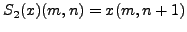 $S_2(x)(m,n)=x(m,n+1)$