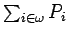 $\sum_{i\in\omega}P_i$