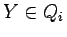 $Y\in Q_i$