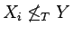 $X_i\not\le_TY$
