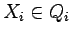 $X_i\in Q_i$