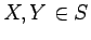$X,Y\in S$
