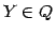 $Y\in Q$